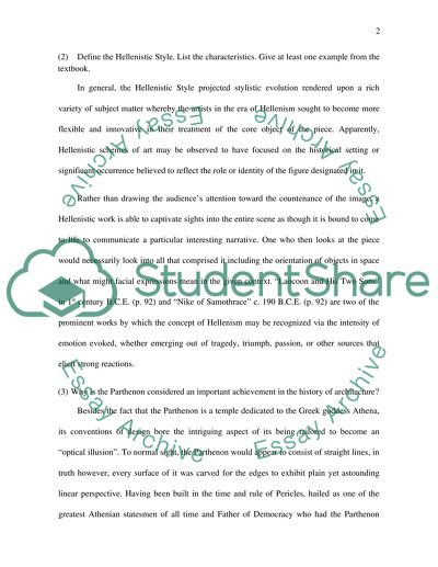 Greek Classicism And Hellenism