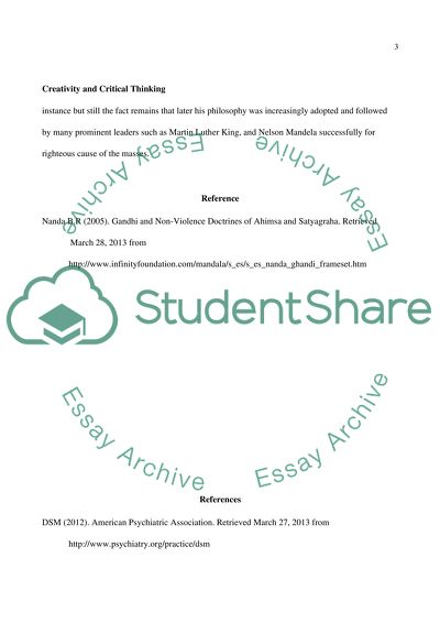 Creativity and Critical Thinking