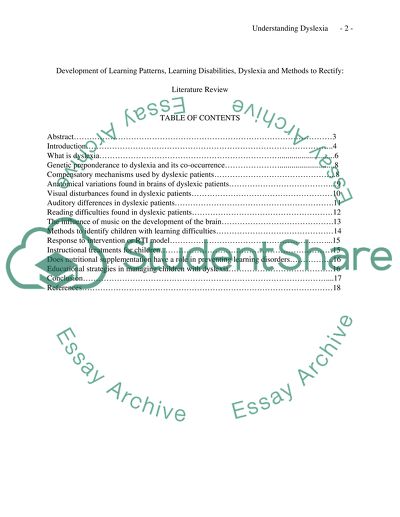 The Phenomena Associated With Dyslexia