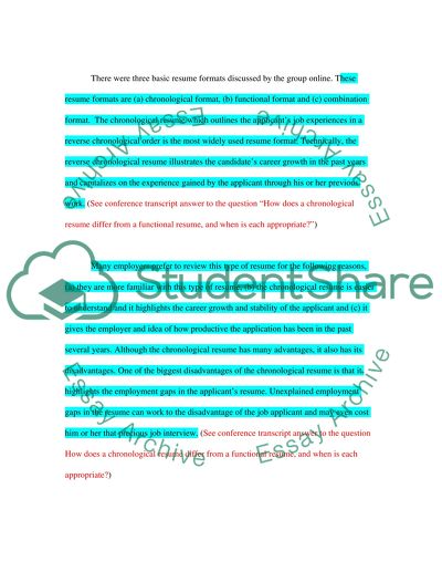 Resume and Application Letter Writing