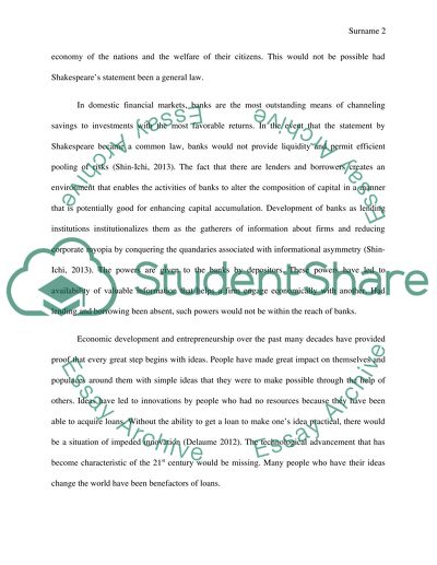 Neither a Lender nor a Borrower Be