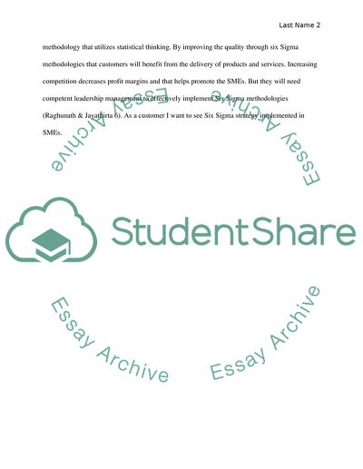 Barriers for Implementation of Six Sigma by Small and Medium Enterprises by Ragunath