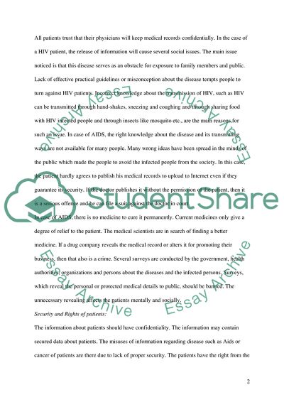 Security of Medical Records