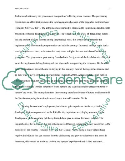 Saudization: the Employability in Saudi Arabia