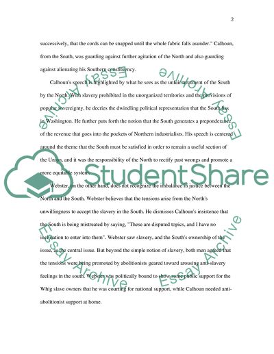 The Debate on the Compromise of 1850