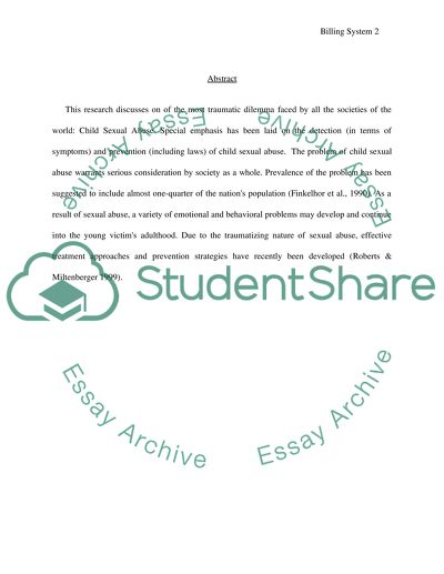 Child Sexual Abuse Detection and Prevention