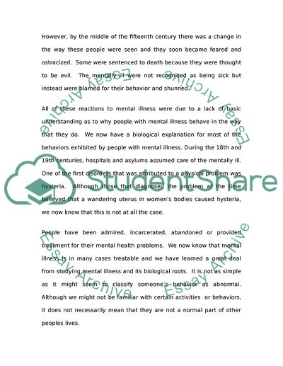 Abnormal Psychology and Psychological Treatment