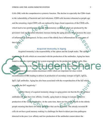 Effect of Stress on the Immune System