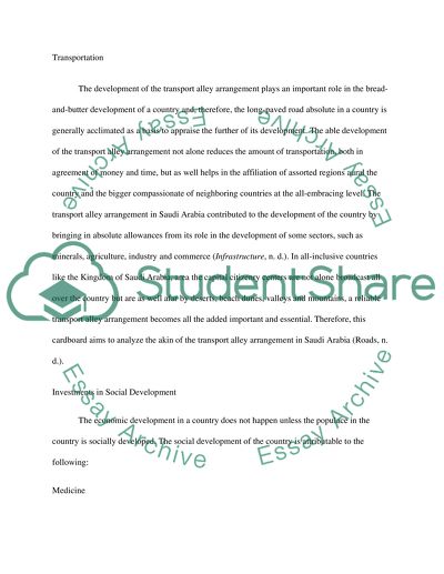 Development Of Saudi Arabia