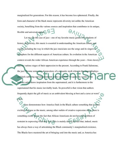 Potency of the African-American Sound