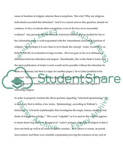 Reformed Epistemology Insulates Religious Faith from Scientific Scrutiny