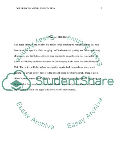 COPS Program Implementation - Anytown Anytime Freedom Shopping