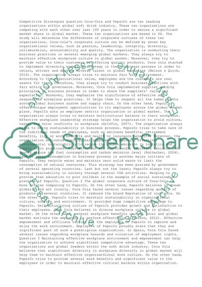 Competetive Strategies