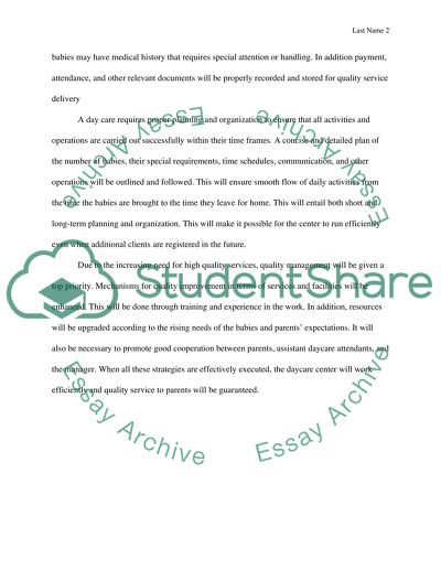 Home Day Care Program Management