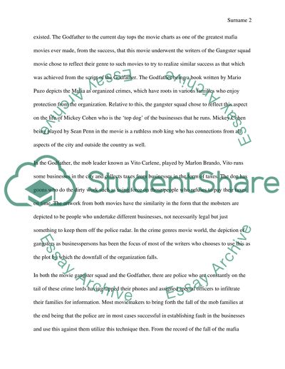 Gangster squads movie technique