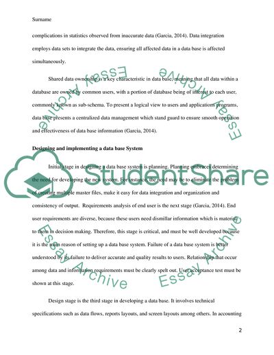 Accounting Information System. Data Base