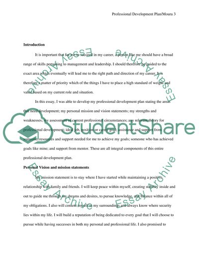 Professional Development Plan Evaluation