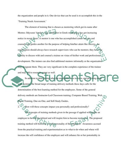 The Importance and Worth of Training