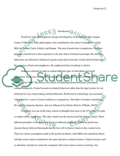 Positivism in Criminology