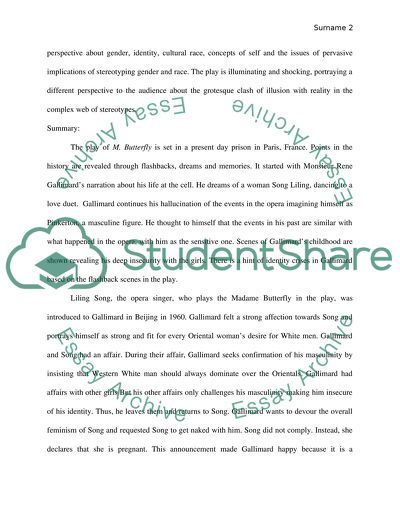 Analyze the production of M.Butterfly