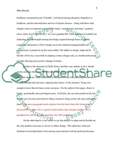 Who Moved My Cheese by Spencer Johnson