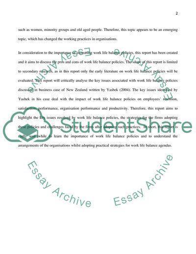 Work-Life Programs within a Strategic HRM Context