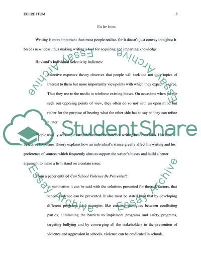 The Progress in Writing