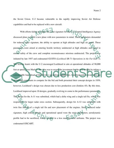 OXCART as an Intelligence Platform