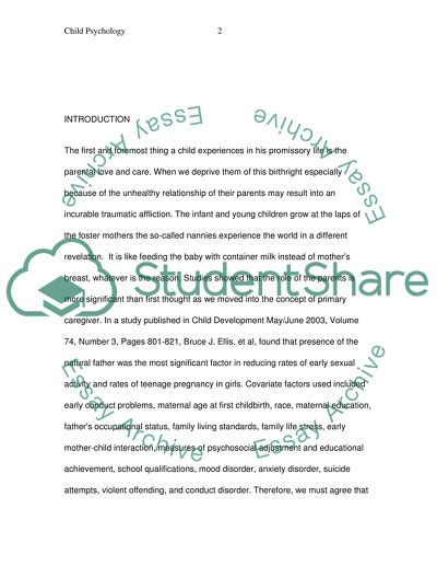 The Parental Love and Care