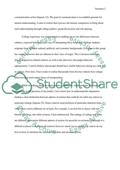 How has the college experienced been transformed in your eyes