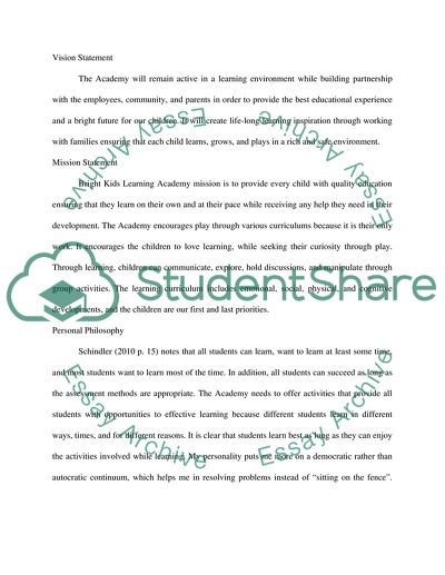 Propose an Early Childhood Education