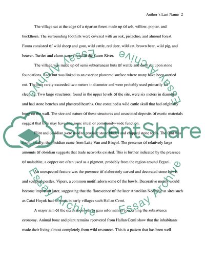 Discovery at the Neolithic