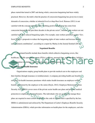 Employee Benefits and Health Insurance