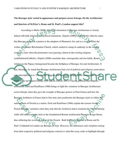 St.Pauls and St.Peters Baroque Styles