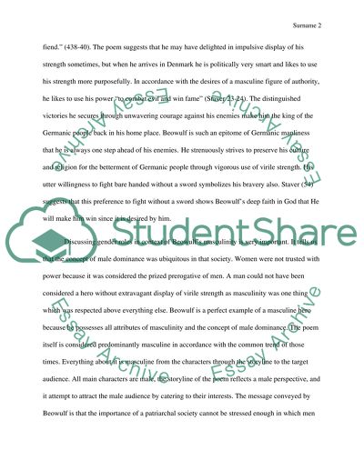 The masculinity in Beowulf and Sir Gawain and the Green Knight