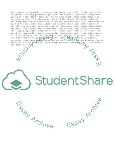 The Luxury Passenger Carrier