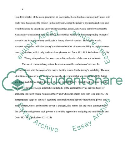 John Lockes Possible View of Kantian Theory and Utilitarian Theory Evaluations