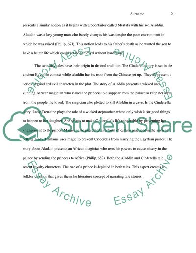 Aladdin and Cinderella Tales