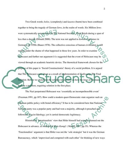 The Definition of Holocaust and Genocide