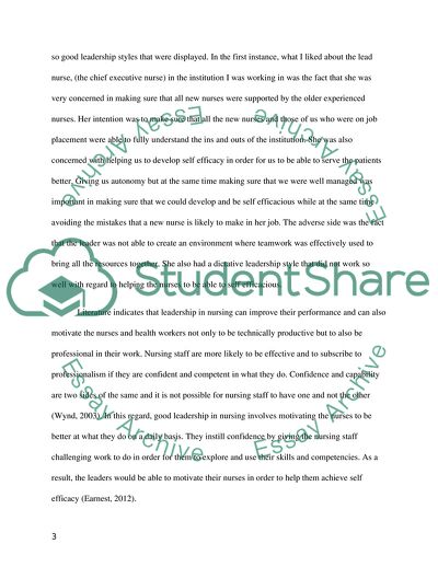 Leadership and Professionalism in Nursing