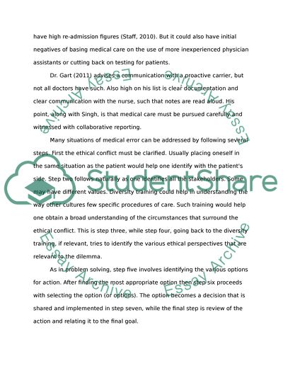 Step One: Clarify the Ethical Conflict