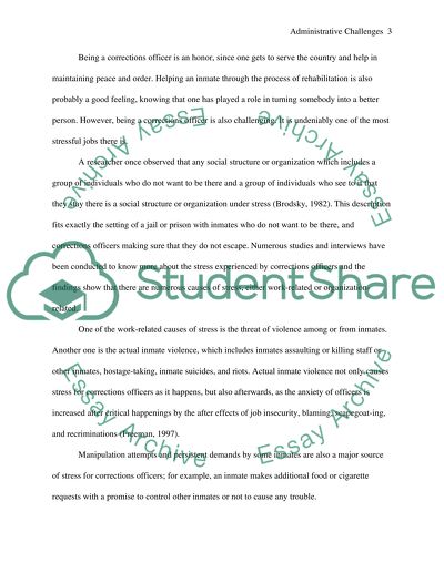 Administrative Challenges