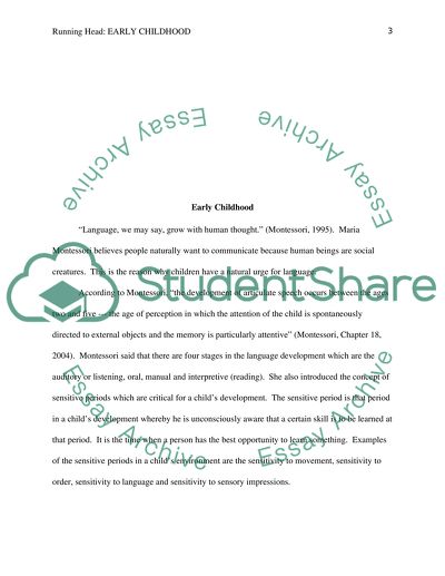 Illustration Essay Example Papers Early Childhood Read Textpreview English Essay Writing Examples also Term Paper Essay Early Childhood Essay Example Topics And Well Written Essays Importance Of English Language Essay
