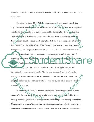 Video Case 2: Toyota Prius