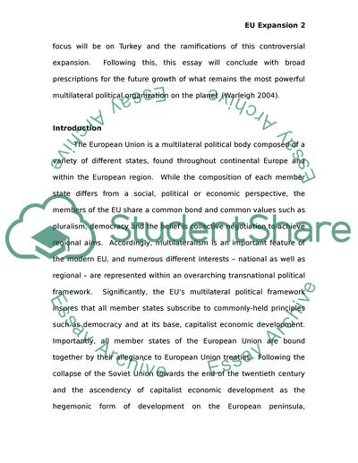 European Union Growth in the 21st Century: a Focus on Turkey