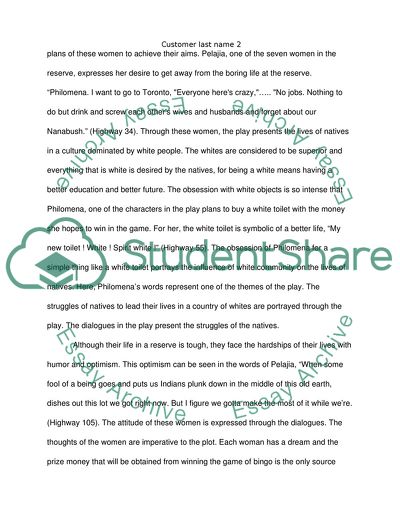 The Rez Sisters by Tomson Highway Dialogue Influencing the Plot