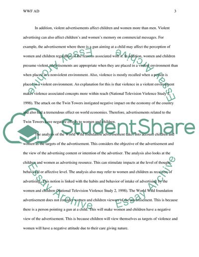 The Effects of Violence in Advertisement