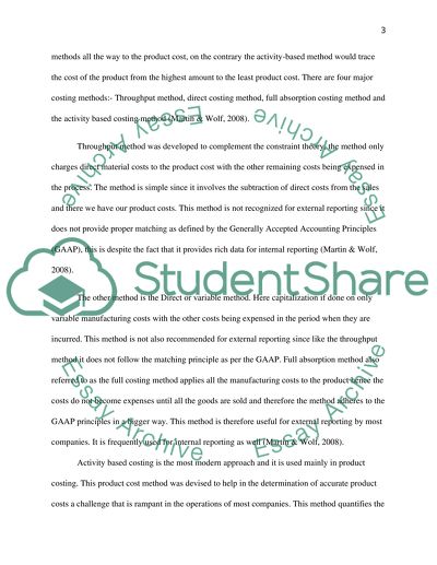 Product Cost and Budgetary Control Methodologies and Systems