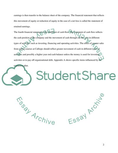 1b: Financial Statements E-mail Memo