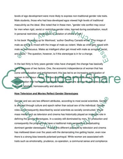 gender stereotypes argumentative essay